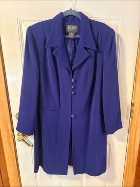 CLIO Long Purple Blazer/Jacket Size 16W